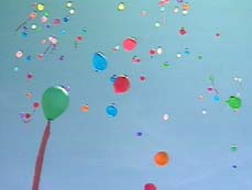 Balloon release to show gay pride
